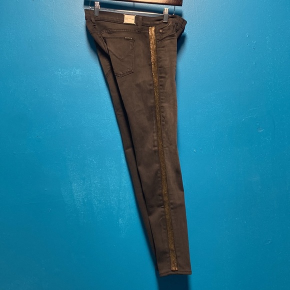 NWT HUDSON DAMAGE jeans mid rise ankle Luna super skinny denim pant rare unique - Picture 14 of 14